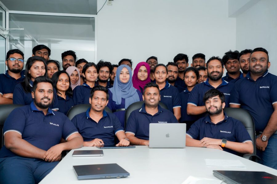 The Curfox team at Parallax Technologies in Sri Lanka.